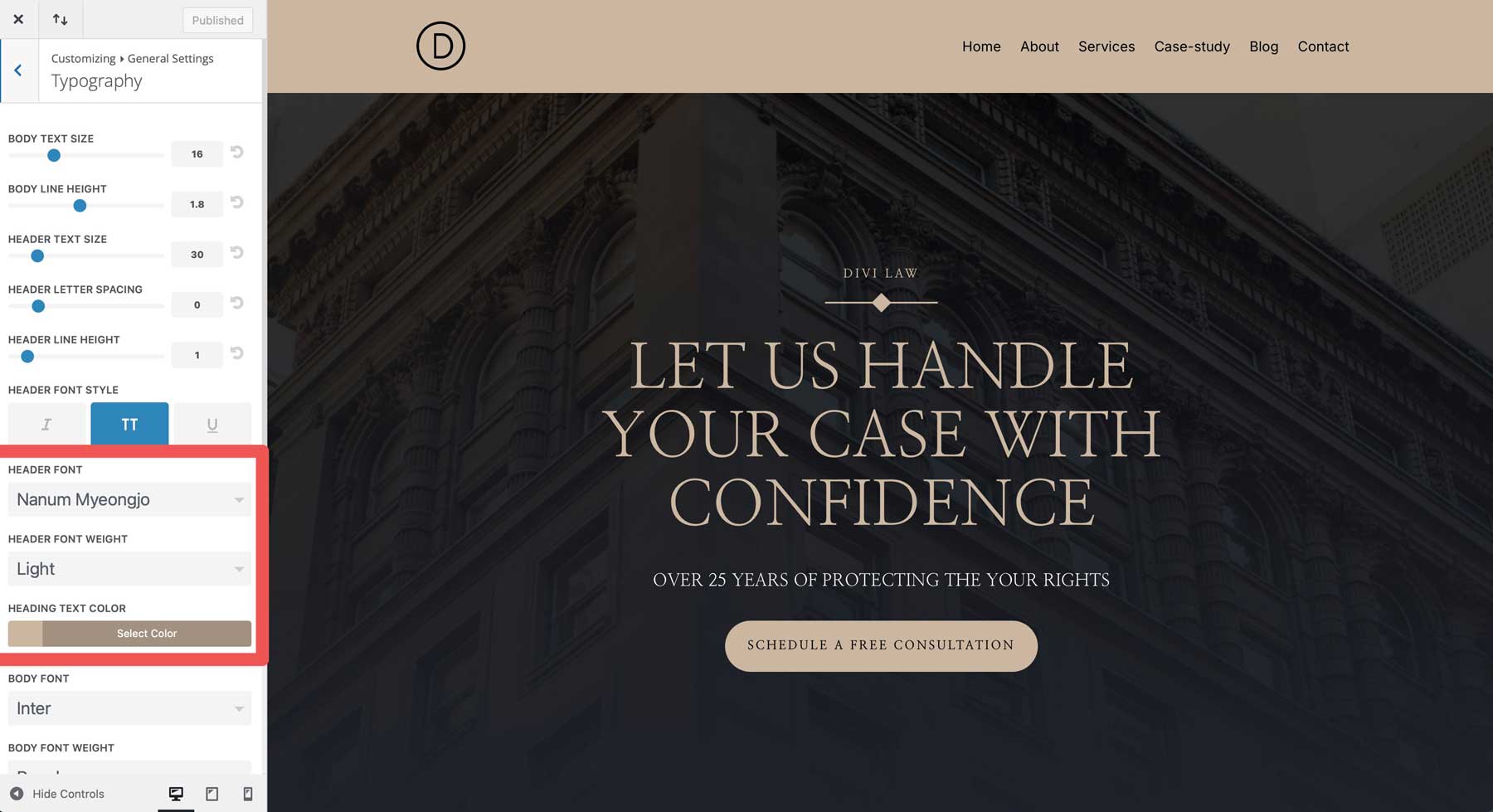 Avocat Starter Site pentru Divi