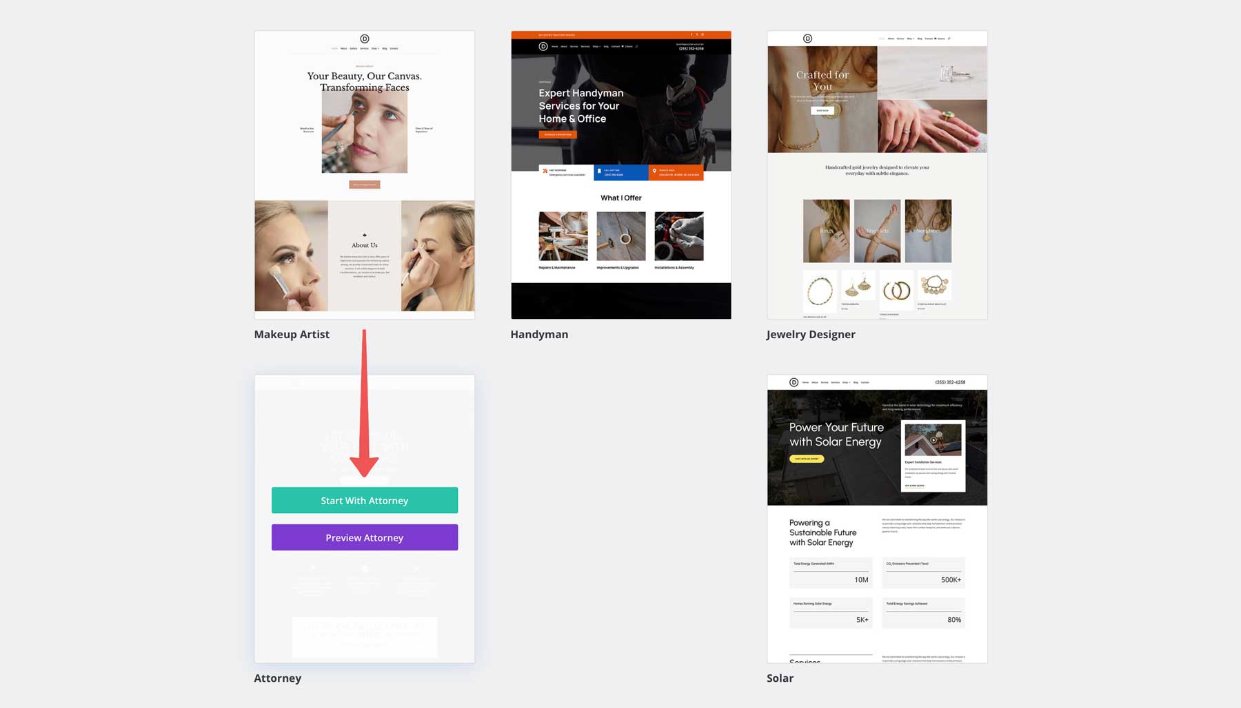 Avocat Starter Site pentru Divi