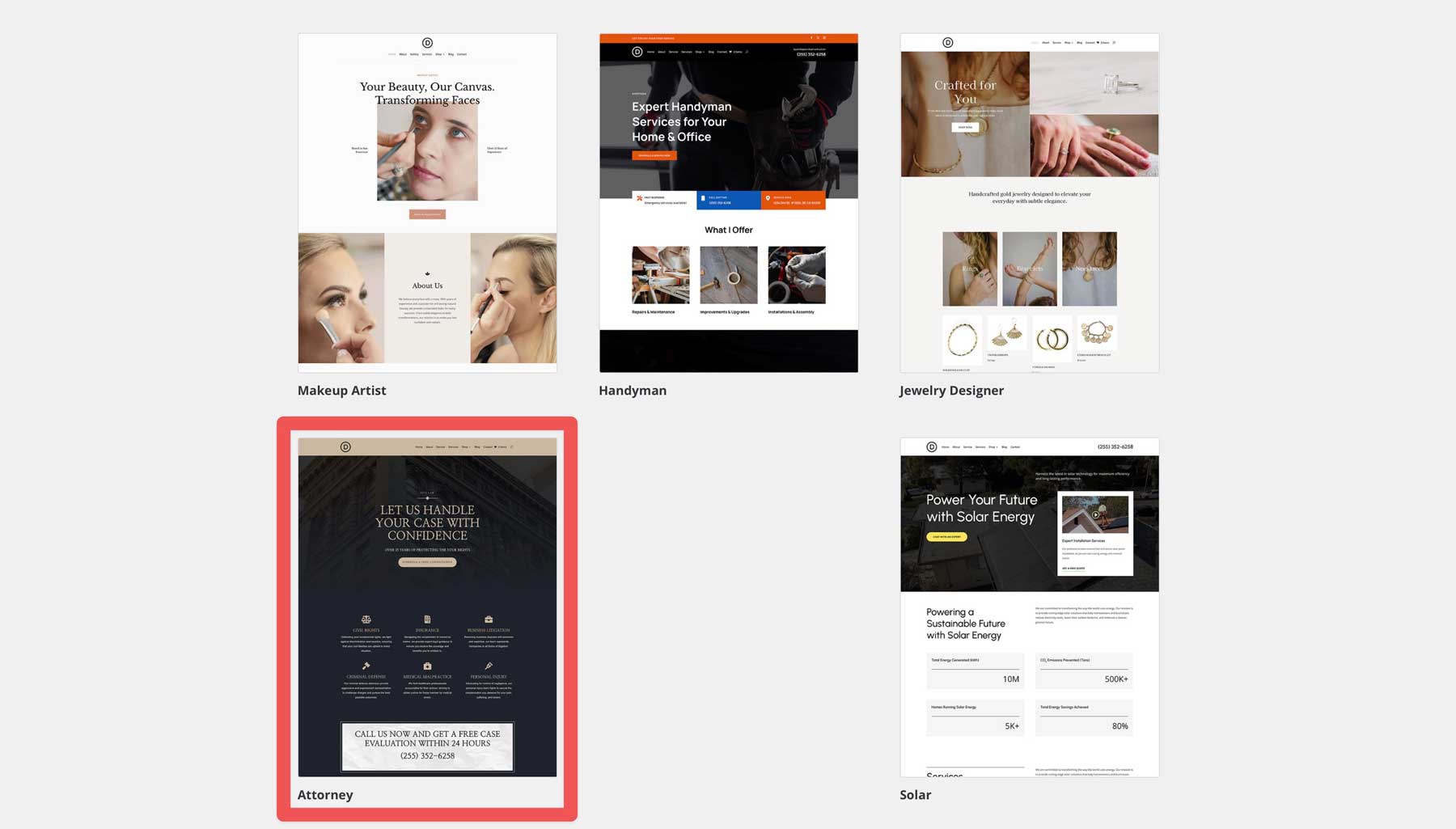 Avocat Starter Site pentru Divi