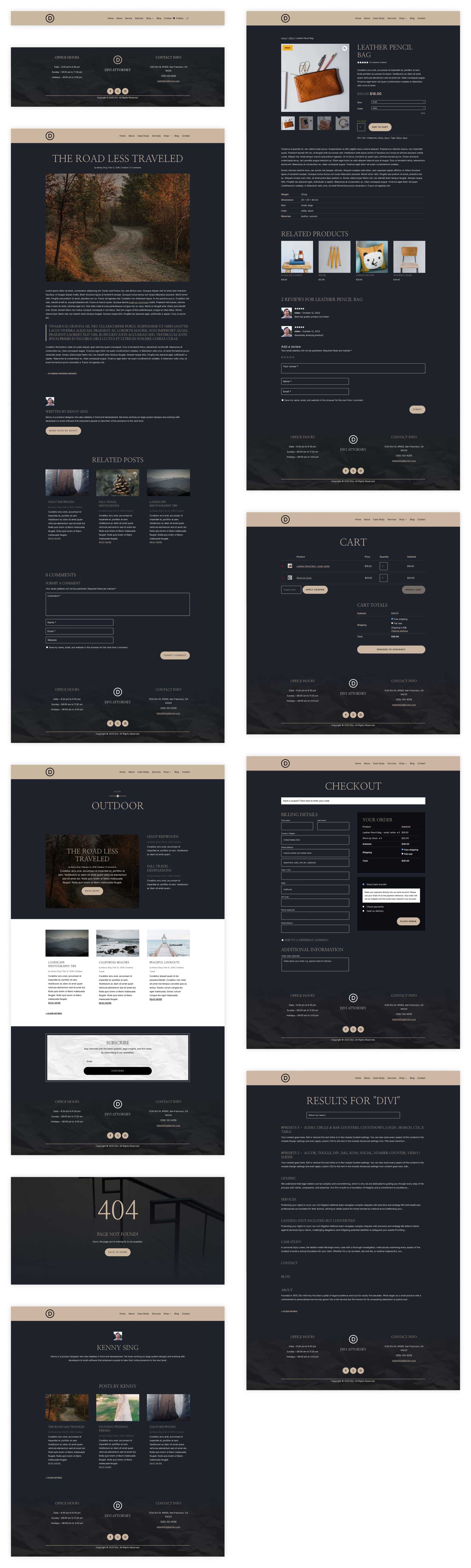 Avocat Starter Site pentru Divi