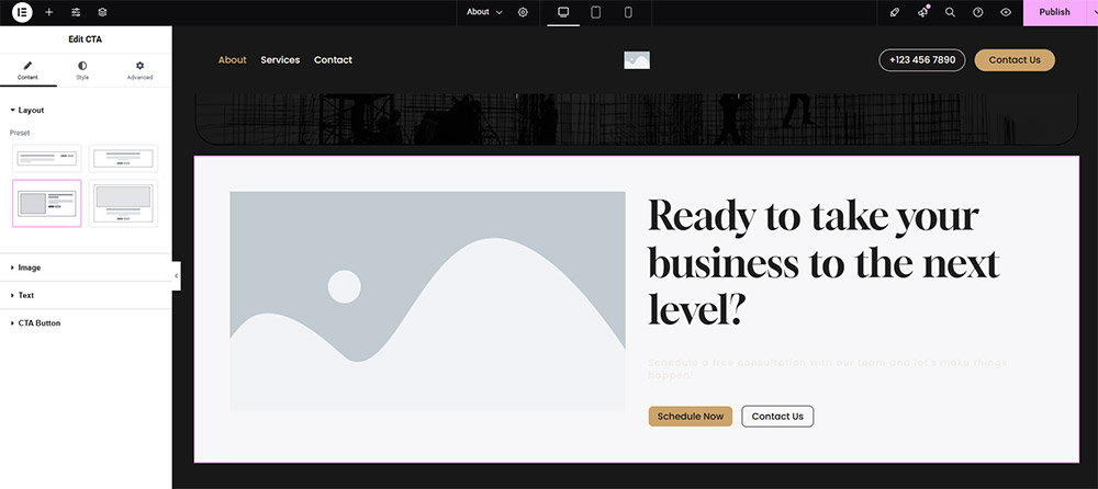 Widget CTA