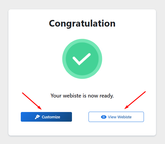 website is ready