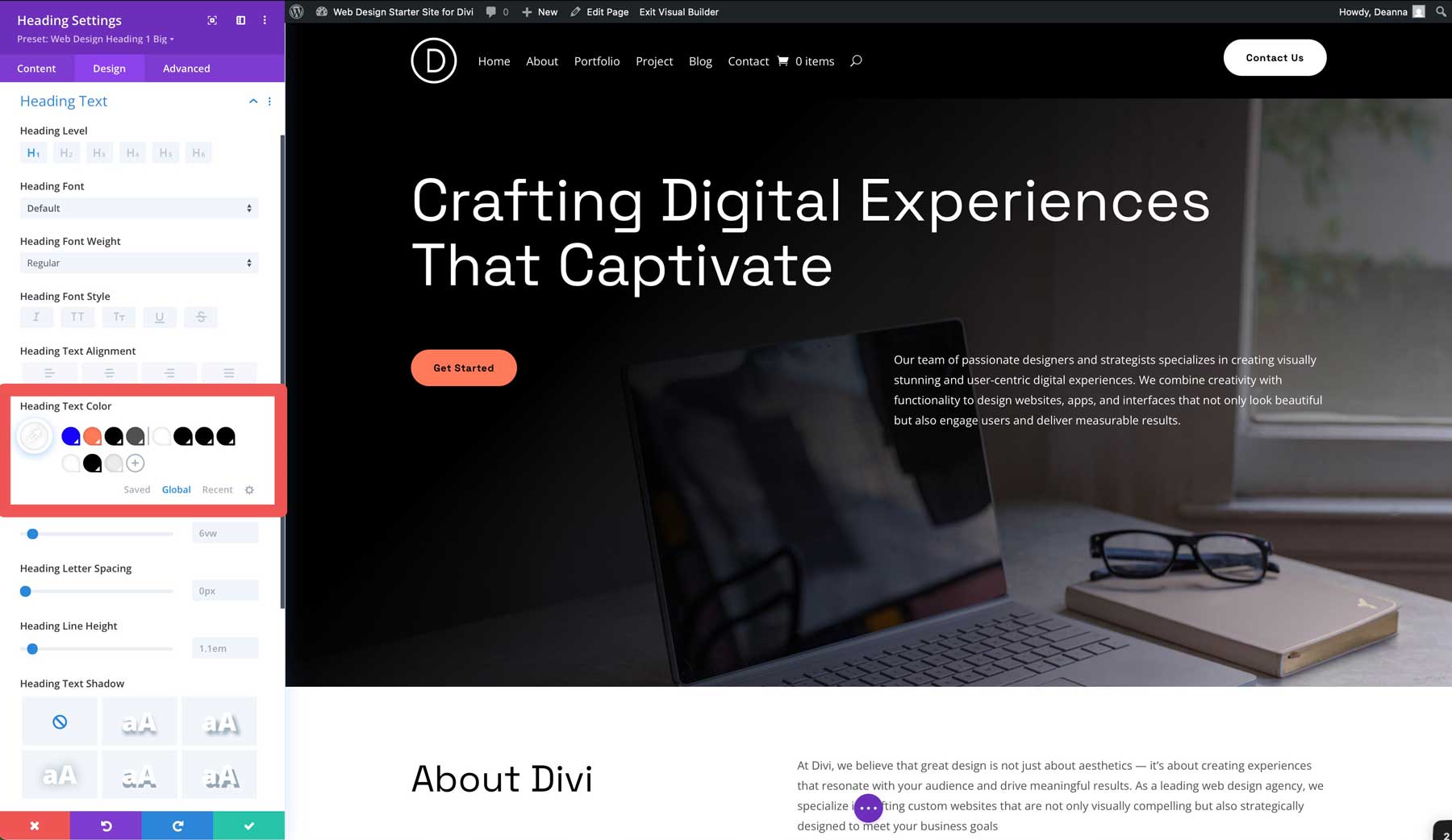 Situs Starter Desain Web untuk Divi