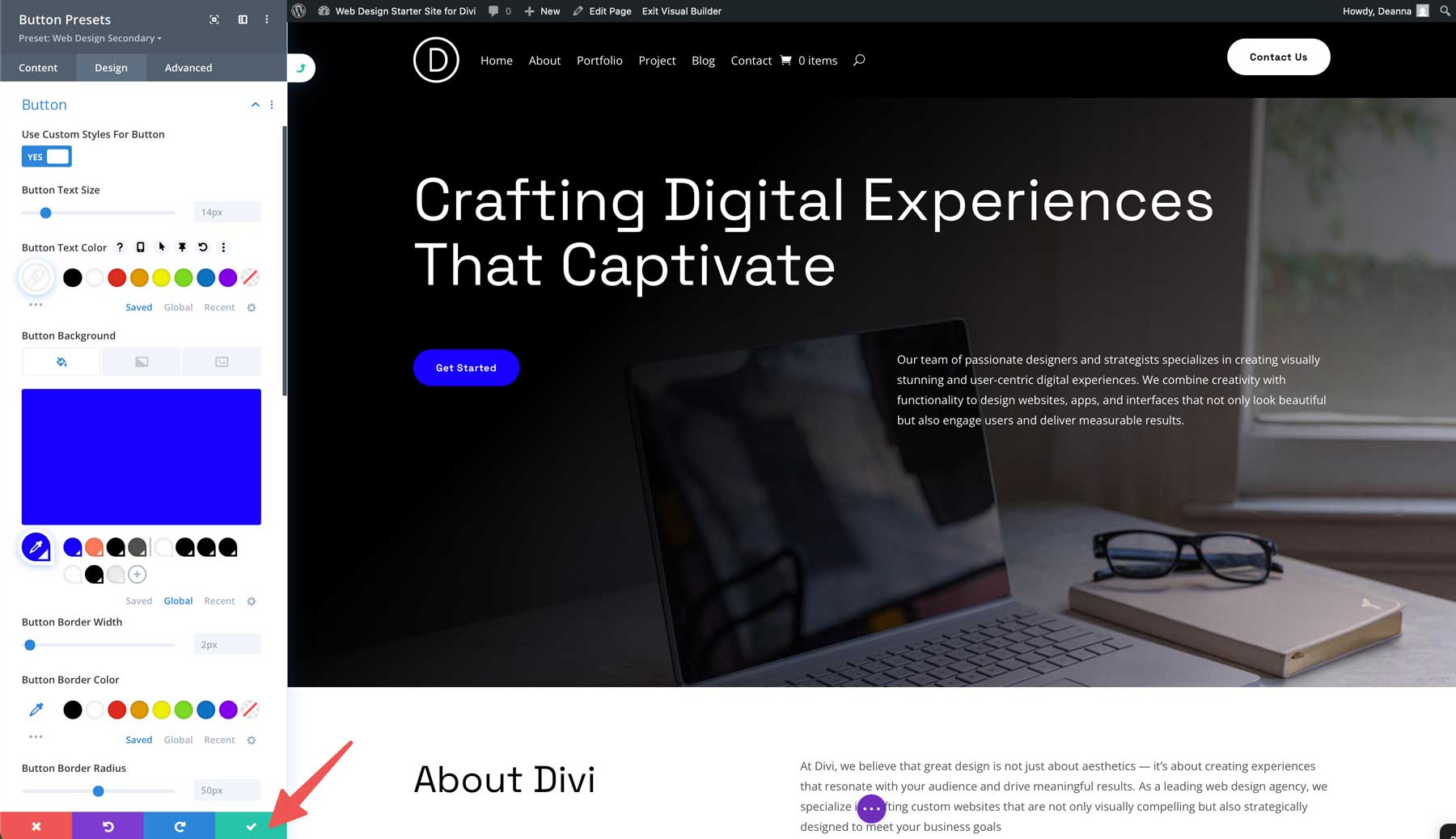 Situs Starter Desain Web untuk Divi