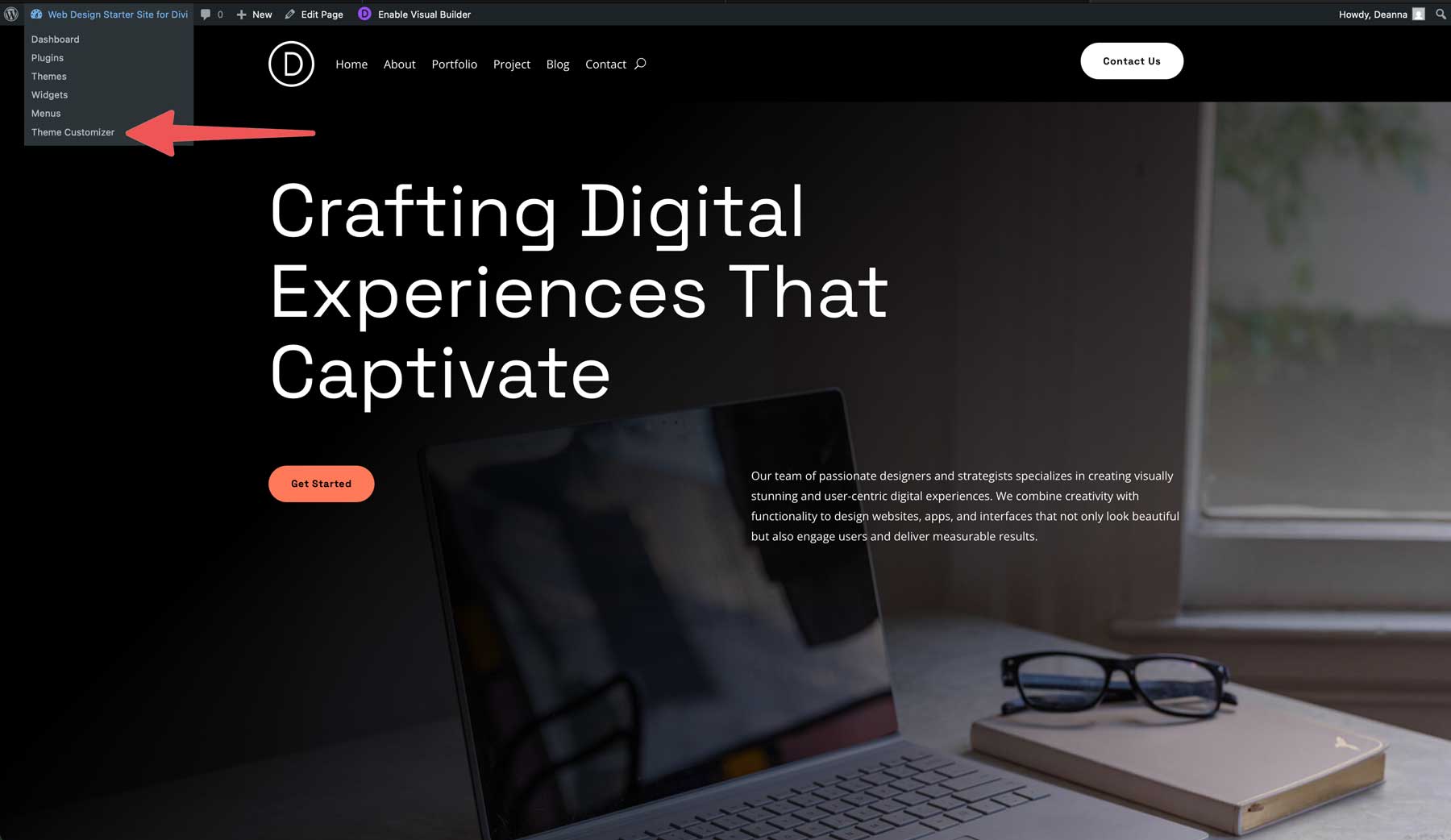 Situs Starter Desain Web untuk Divi