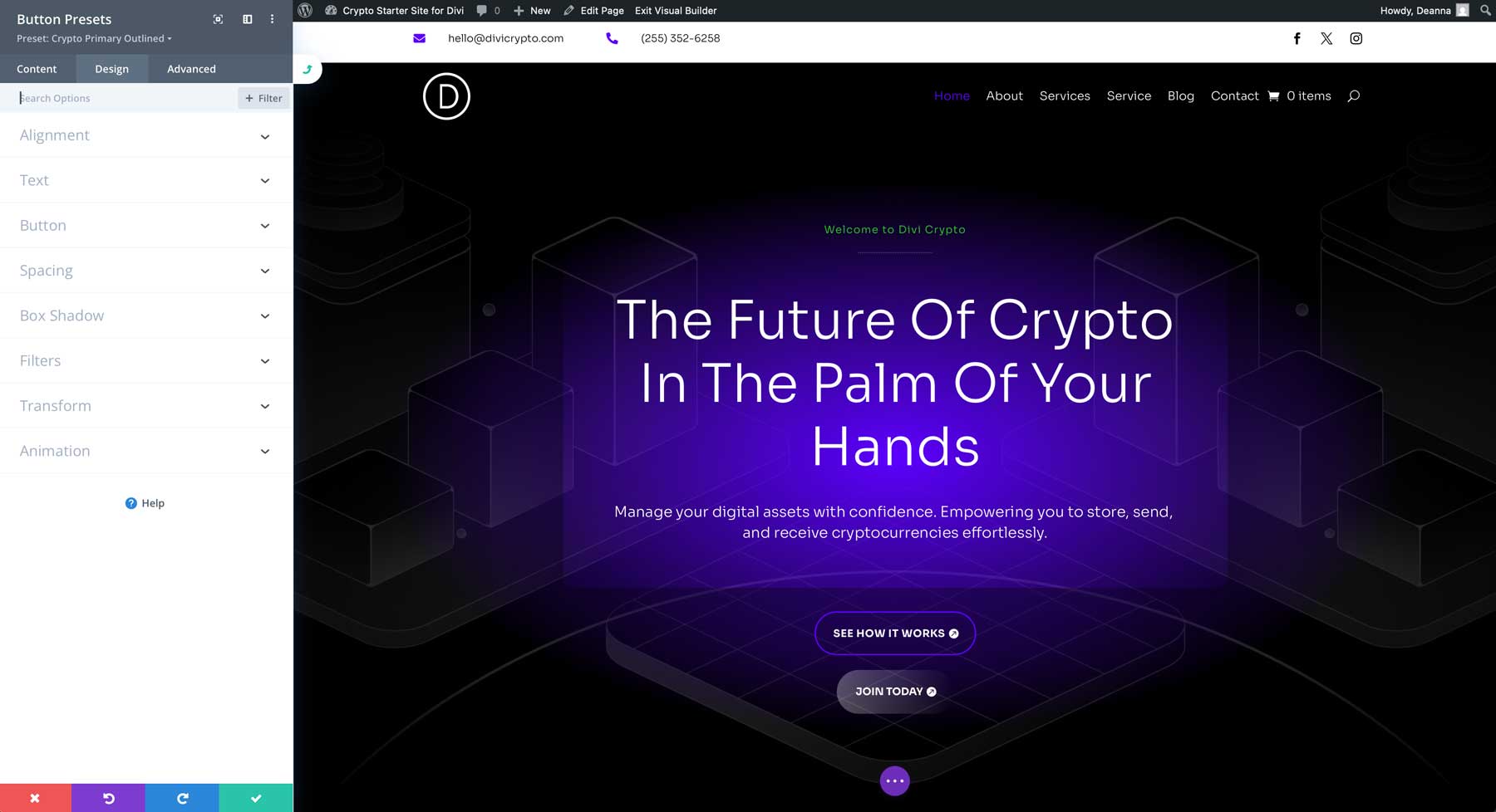 situs starter crypto untuk divi