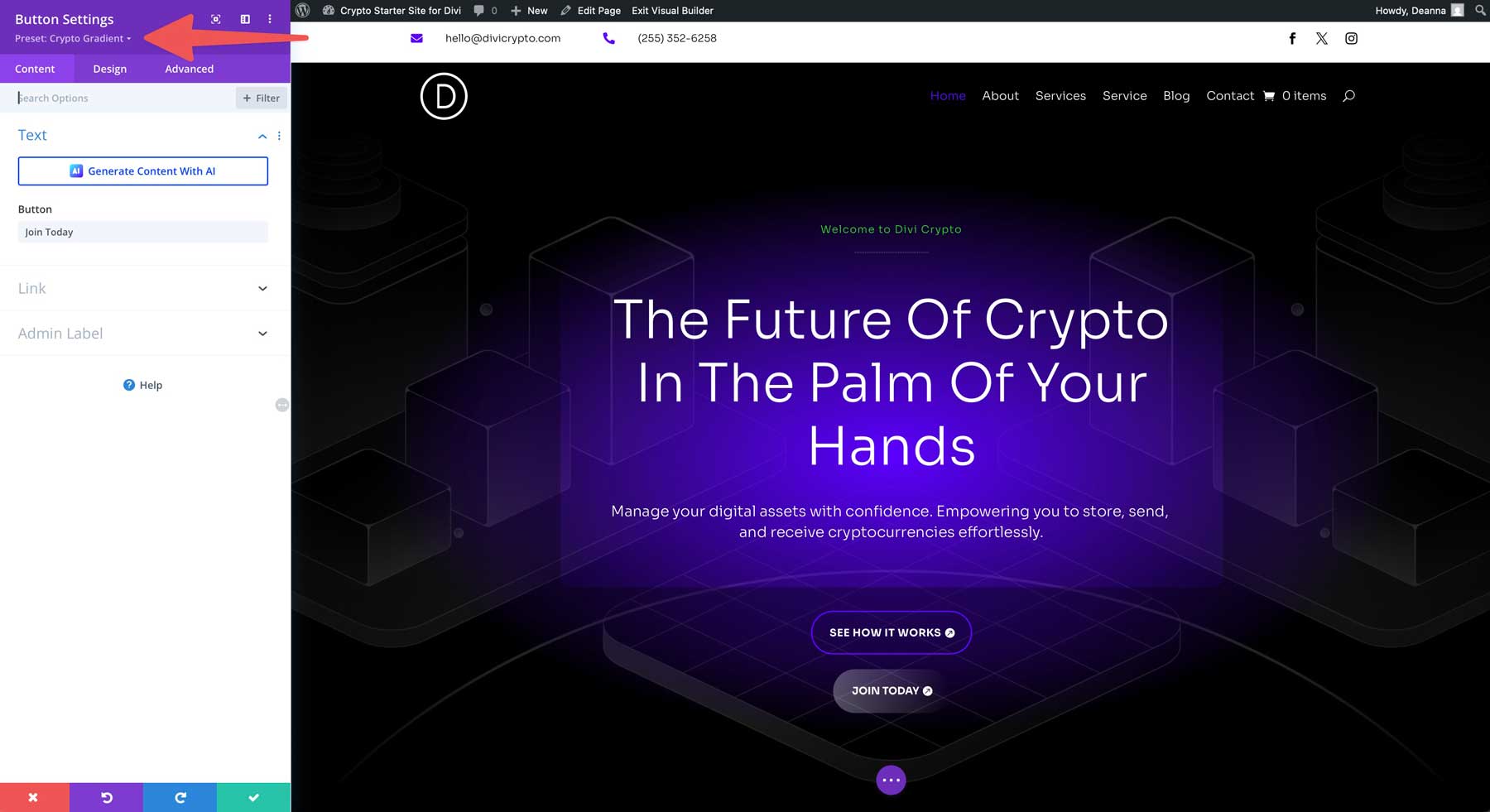 situs starter crypto untuk divi