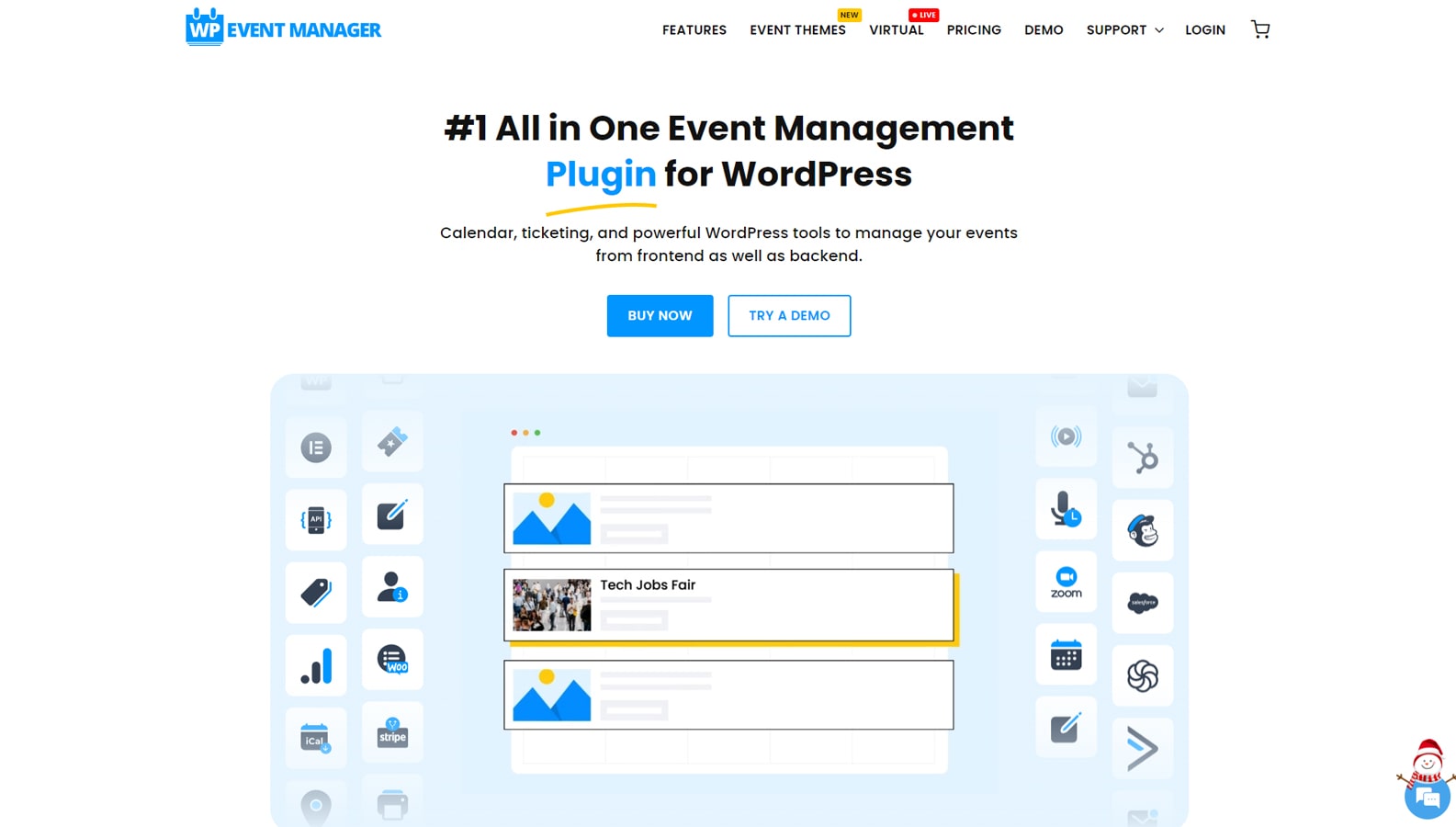 Photographie de WP Event Manager, l'un des meilleurs plugins de calendrier des événements WordPress avec un tableau de bord d'événement détaillé.