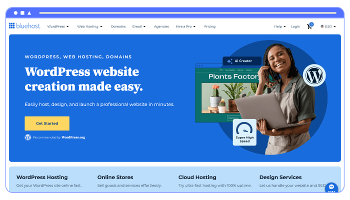 Pressable vs Bluehost: Manakah pilihan ideal untuk situs web Anda? 2 bluehost hosting