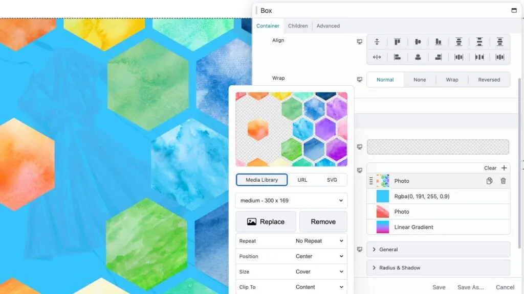 Builder de castor Comment utiliser le fond multicouche