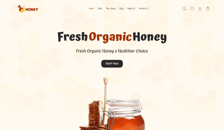 14 Templat WooCommerce minimalis untuk toko modern 4 Honey