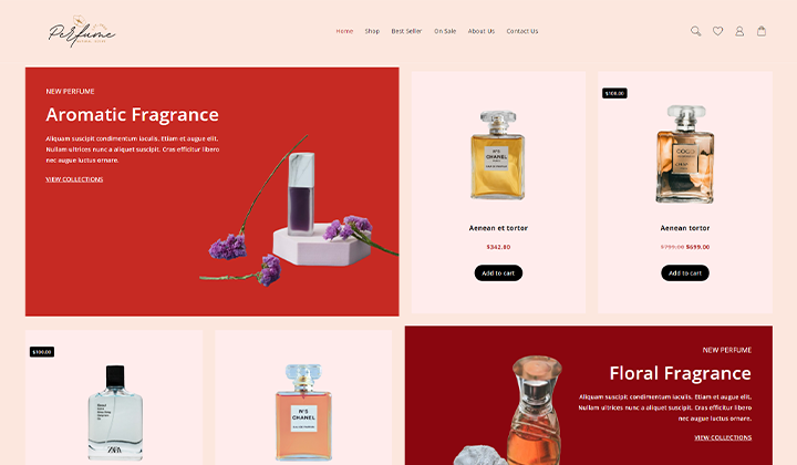 14 Templat WooCommerce minimalis untuk toko modern 9 Perfume Mania Store WordPress Theme template