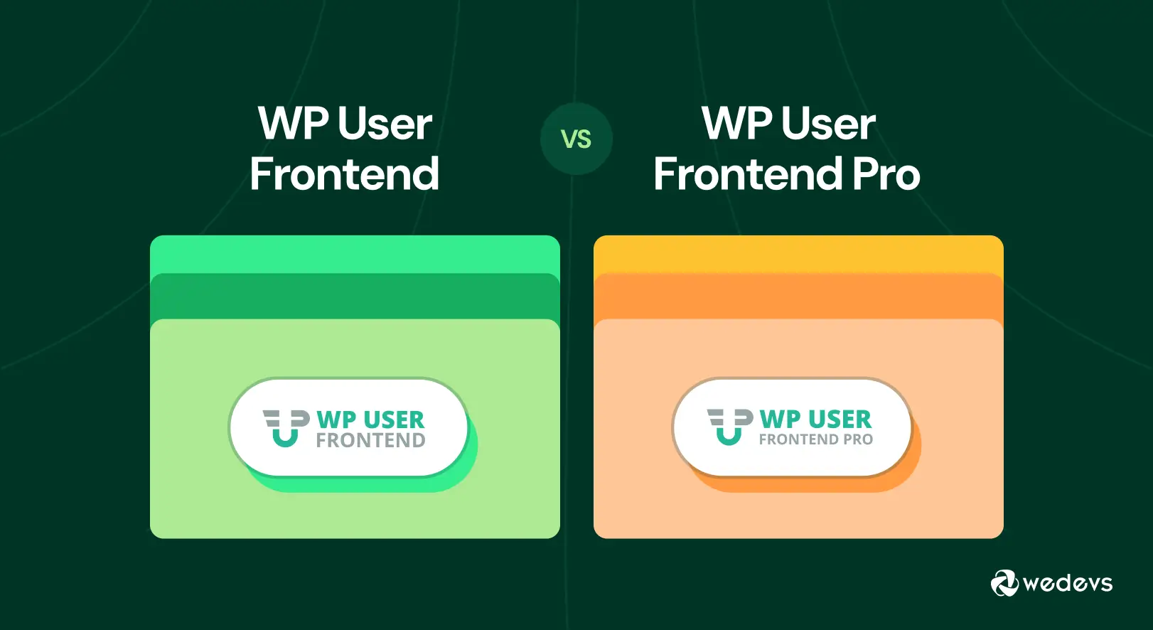 WP 사용자 프론트 엔드 대 WP 사용자 프론트 엔드 프로 : 기능 별 비교