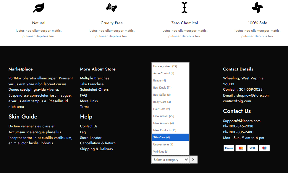 Quali sono le categorie di prodotti WooCommerce? Come organizzare e visualizzare i prodotti in modo efficace 19 categories in footer 1