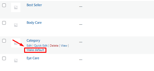 Quali sono le categorie di prodotti WooCommerce? Come organizzare e visualizzare i prodotti in modo efficace 25 Make default