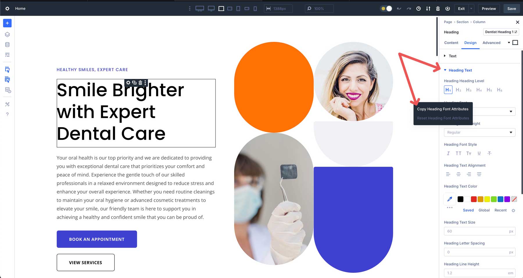 Copiar atributos de diseño