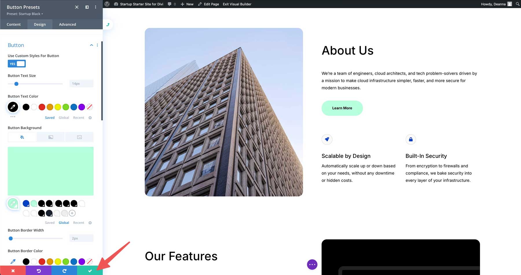 Situs starter startup untuk Divi