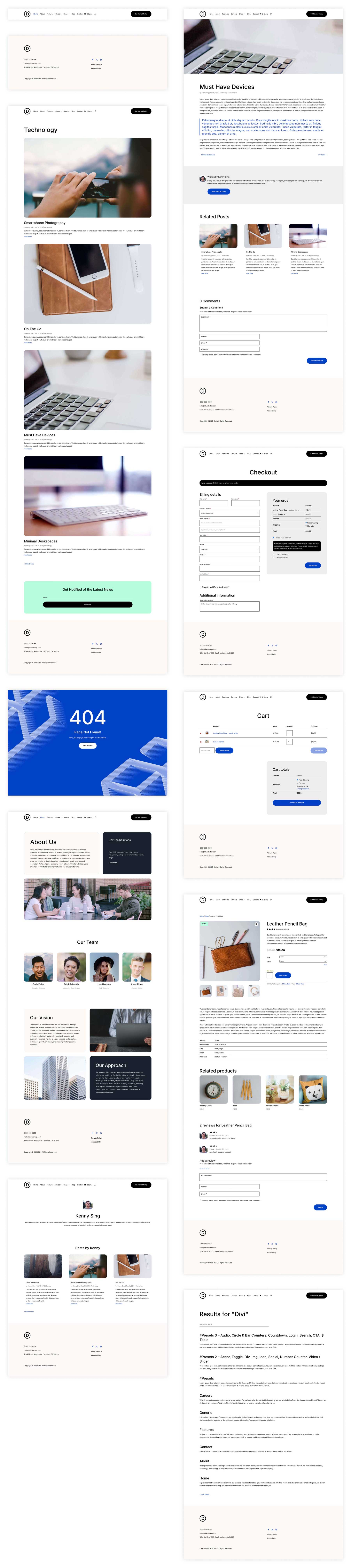 Situs starter startup untuk Divi