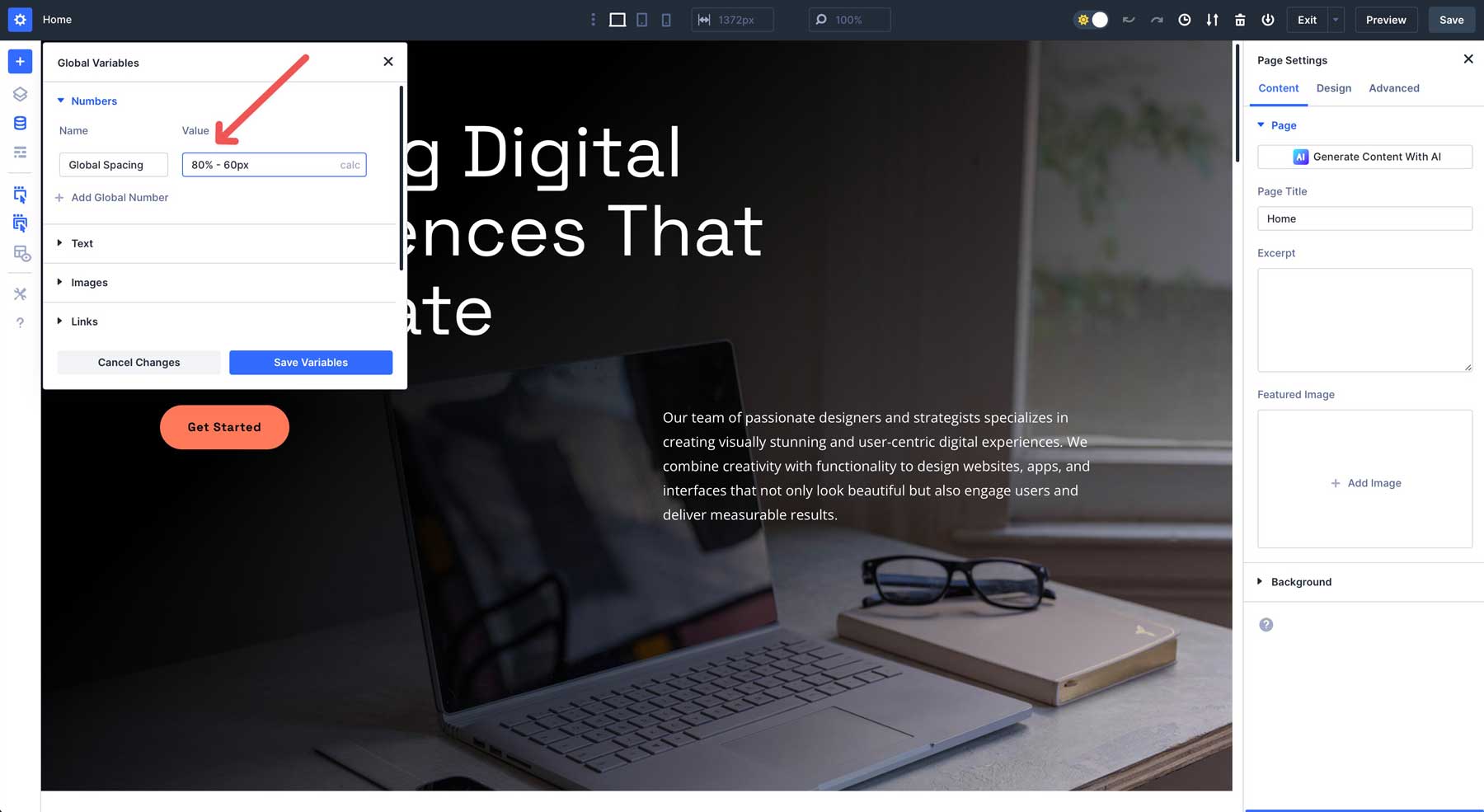calc () en divi 5