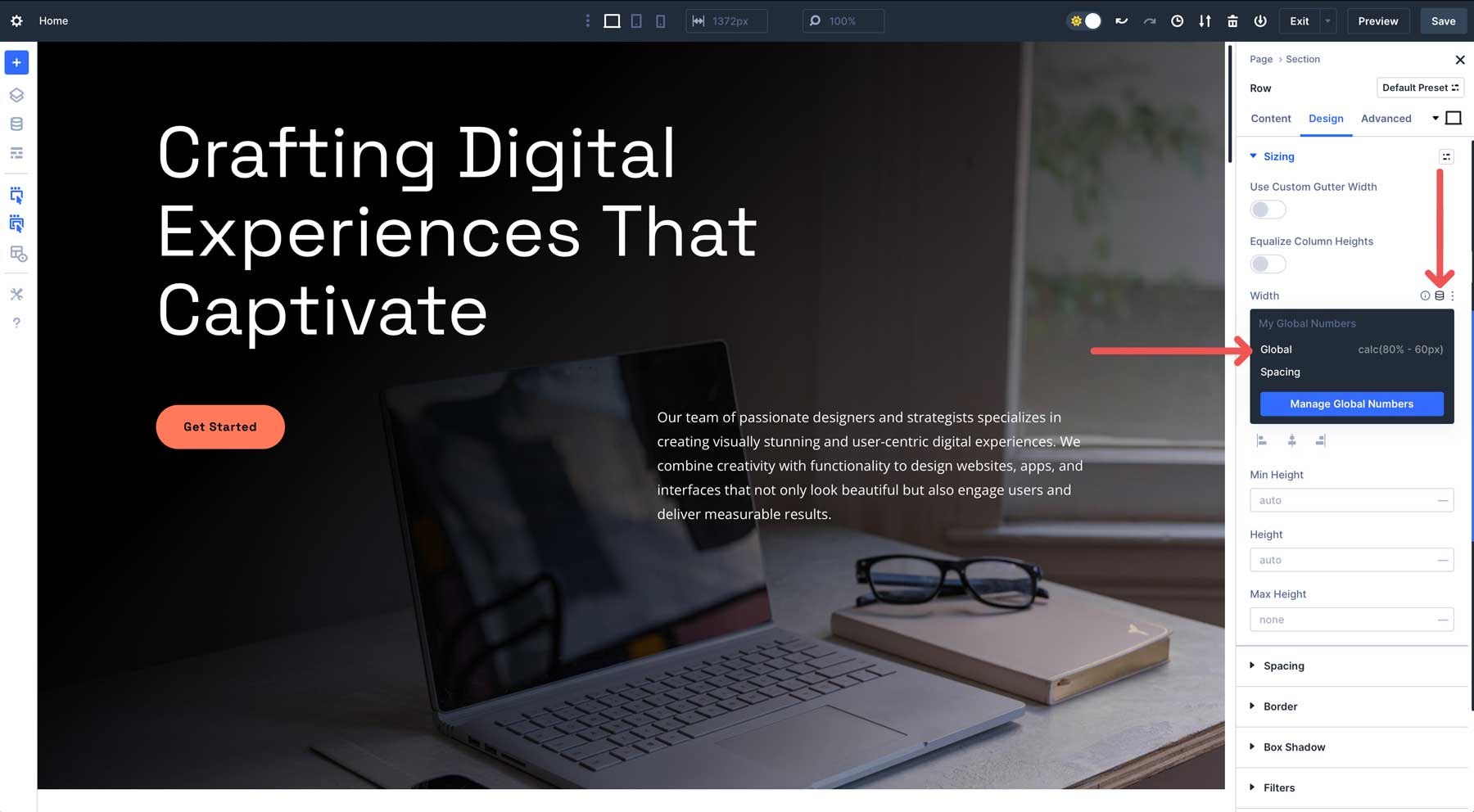 Variables de diseño en Divi 5
