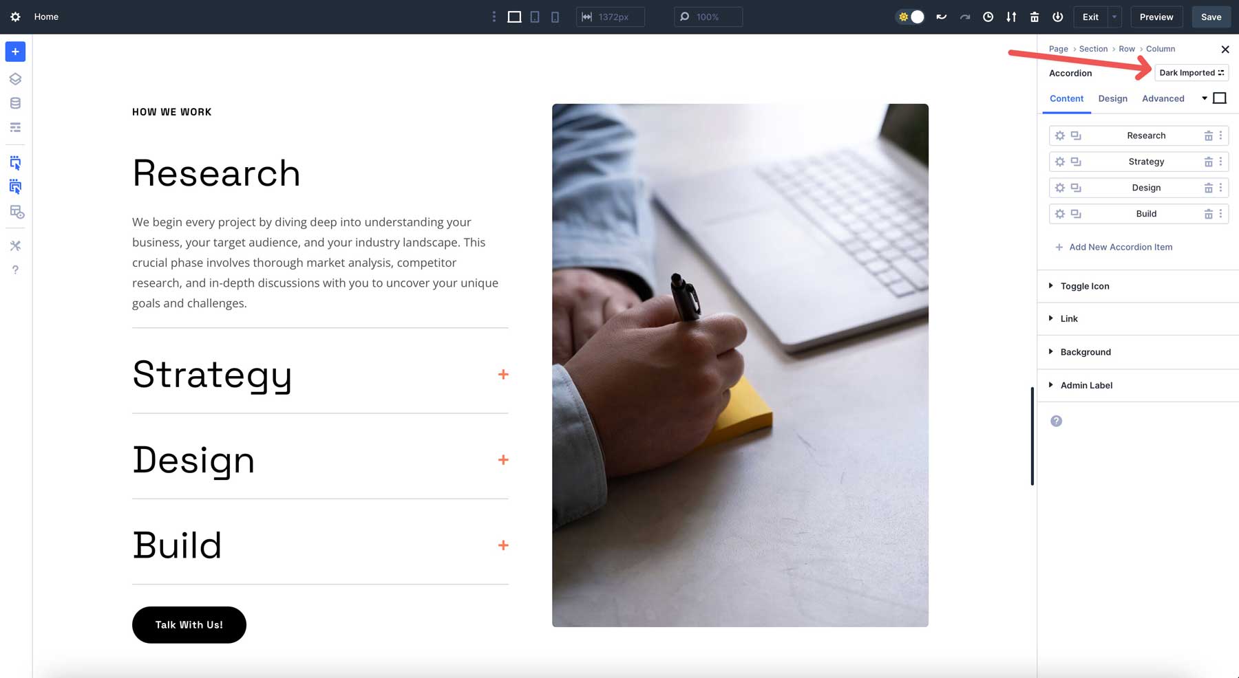 Elemento presets en divi 5