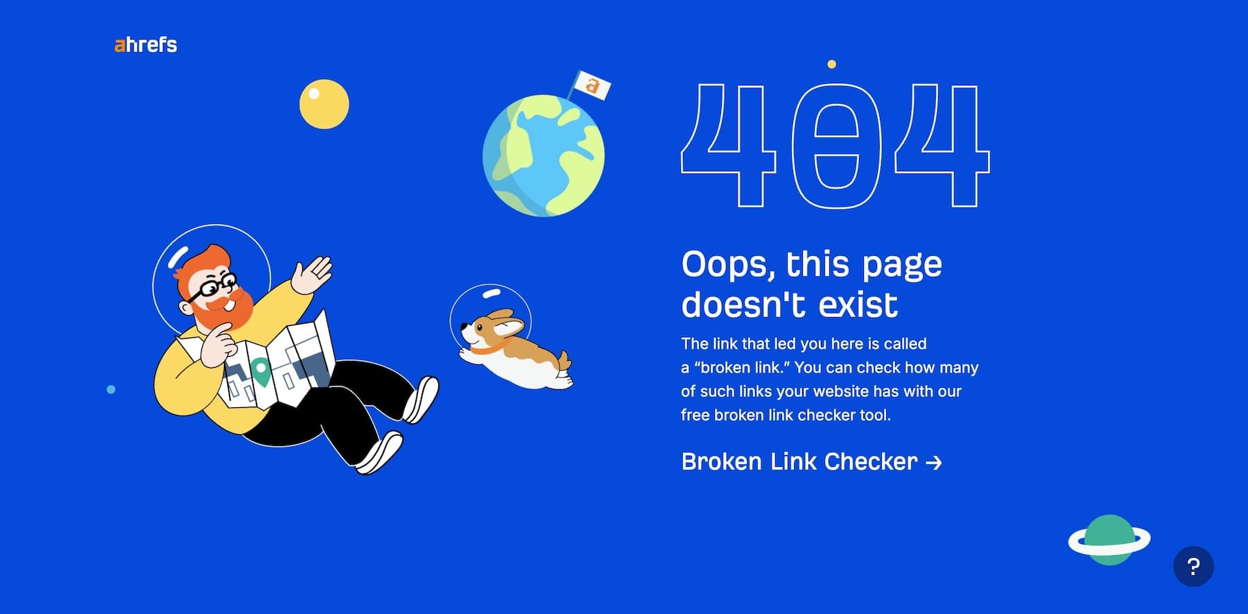 Ahrefs 404ページの例