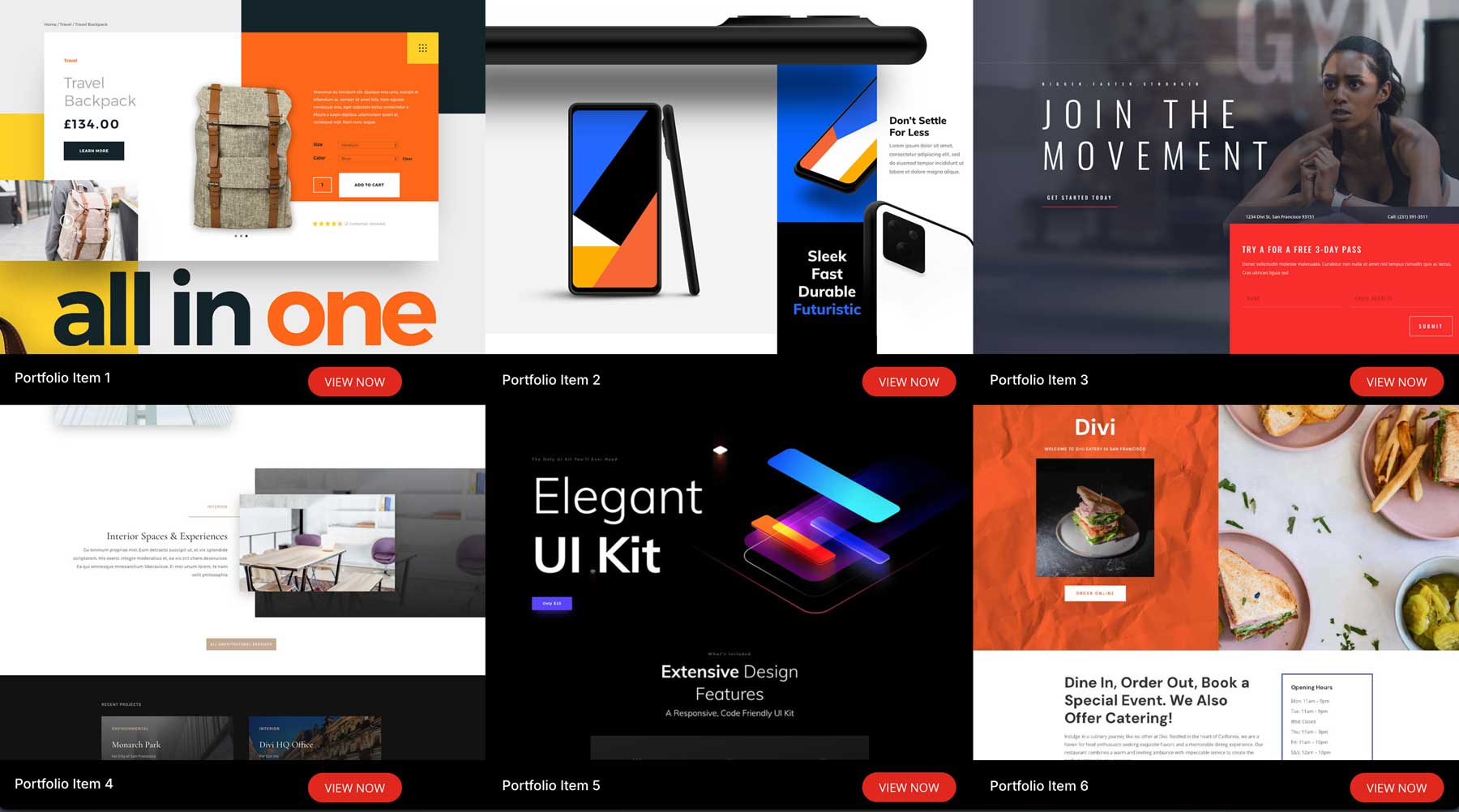 Divi 5グリッドレイアウト