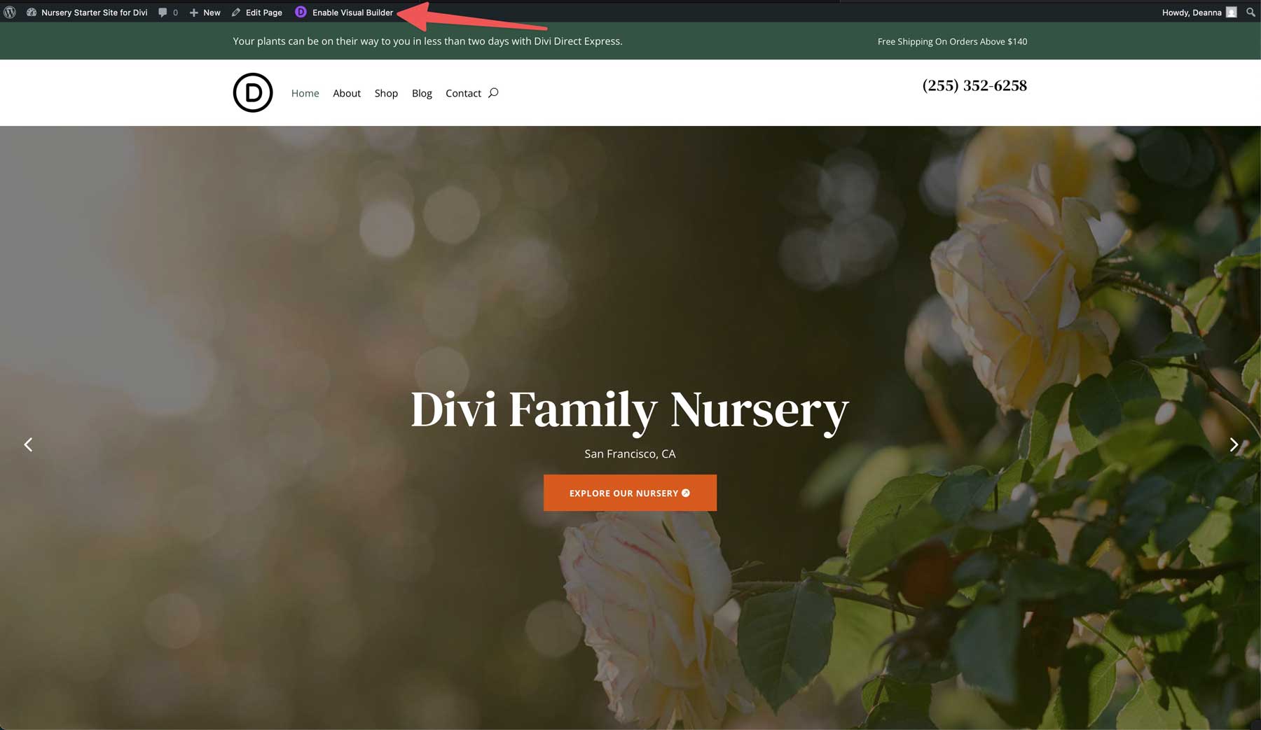 Diviの保育園スターターサイト