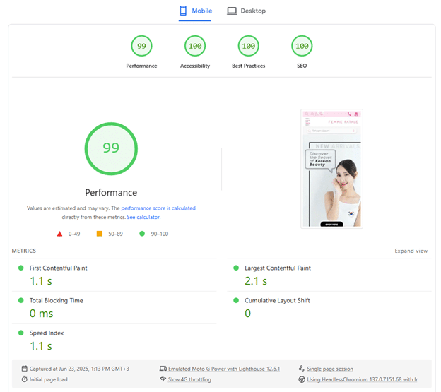 MobileのGoogle PagesSpeedスコア-PagesSpeed Insights