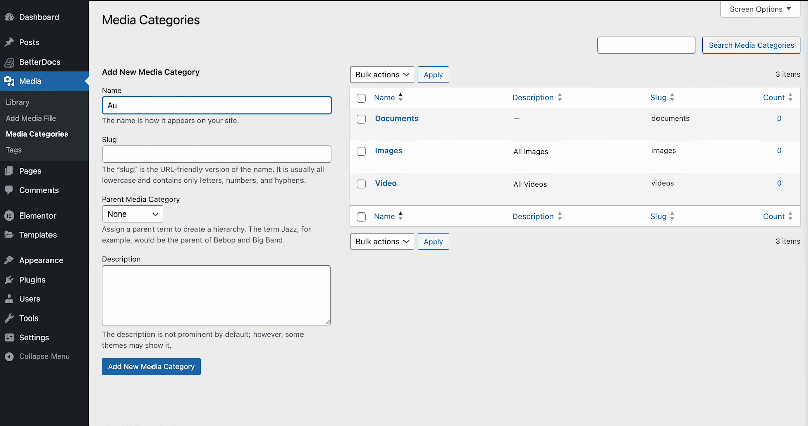 WordPressメディアライブラリ WordPress Media Library