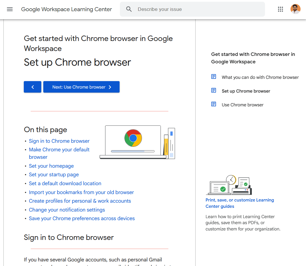 クロムを獲得するスタートガイド - 例 - ヘロセム Chrome getting started guide example