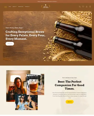 具有演示内容的最佳WooCommerce主题27 craft beer 801