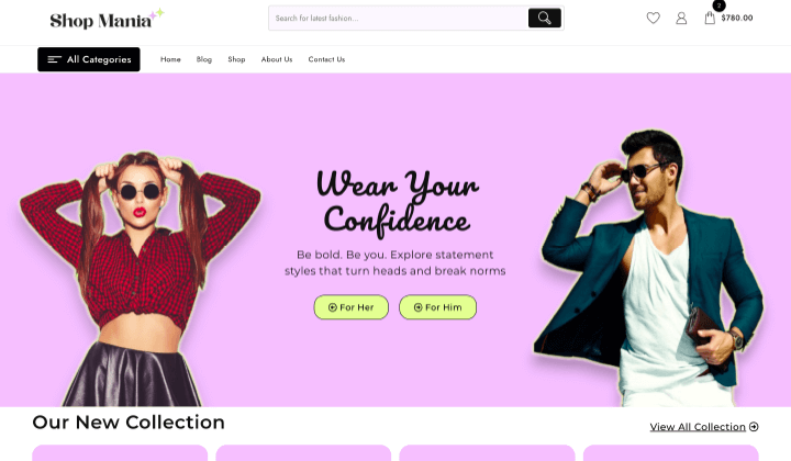 具有演示内容1的最佳WooCommerce主题1 Shop Mania is one of the best WooCommerce themes with demo content.