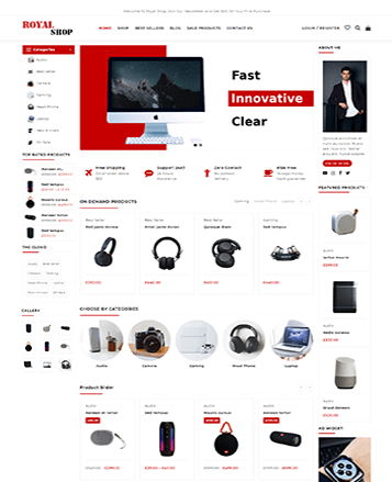 具有演示内容的最佳WooCommerce主题64 royal shop digital