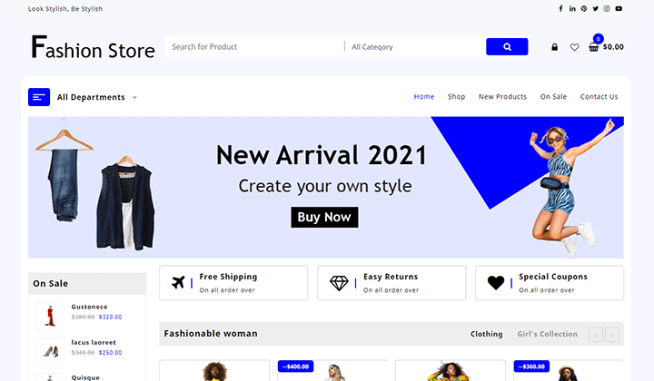 具有演示内容的最佳WooCommerce主题72 WordPress Fashion Shop Theme