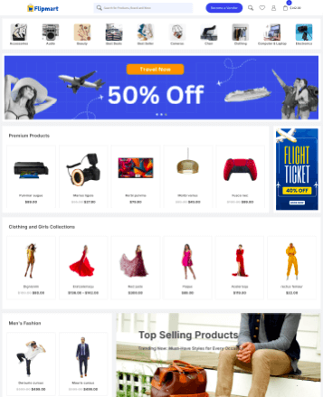 具有演示内容4的最佳WooCommerce主题4 flipmart 700