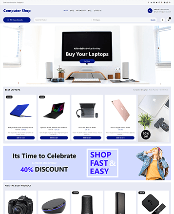 最佳WooCommerce主题具有演示内容78 computer shop