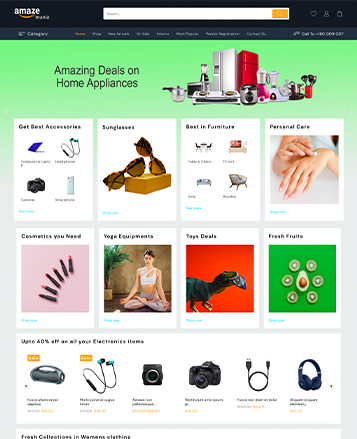 11+ 의류 상점 WordPress 6 용 WooCommerce 테마 amaze mania 7031