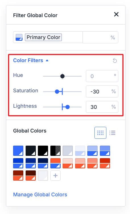 Filtros HSL no Divi 5