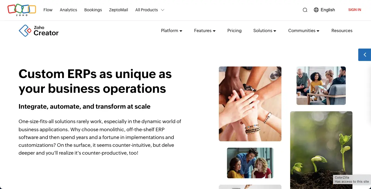 Zoho Erp
