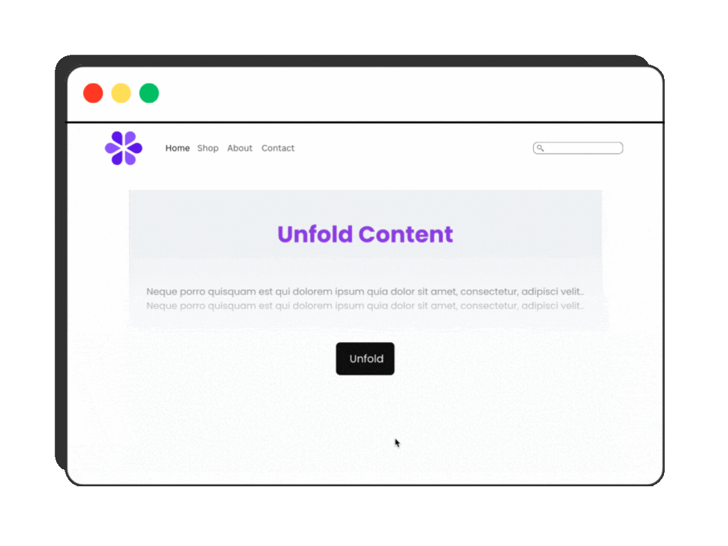 Blocuri Vayu: un mod mai inteligent, mai creativ de a construi site -uri web 7 unfold block 45