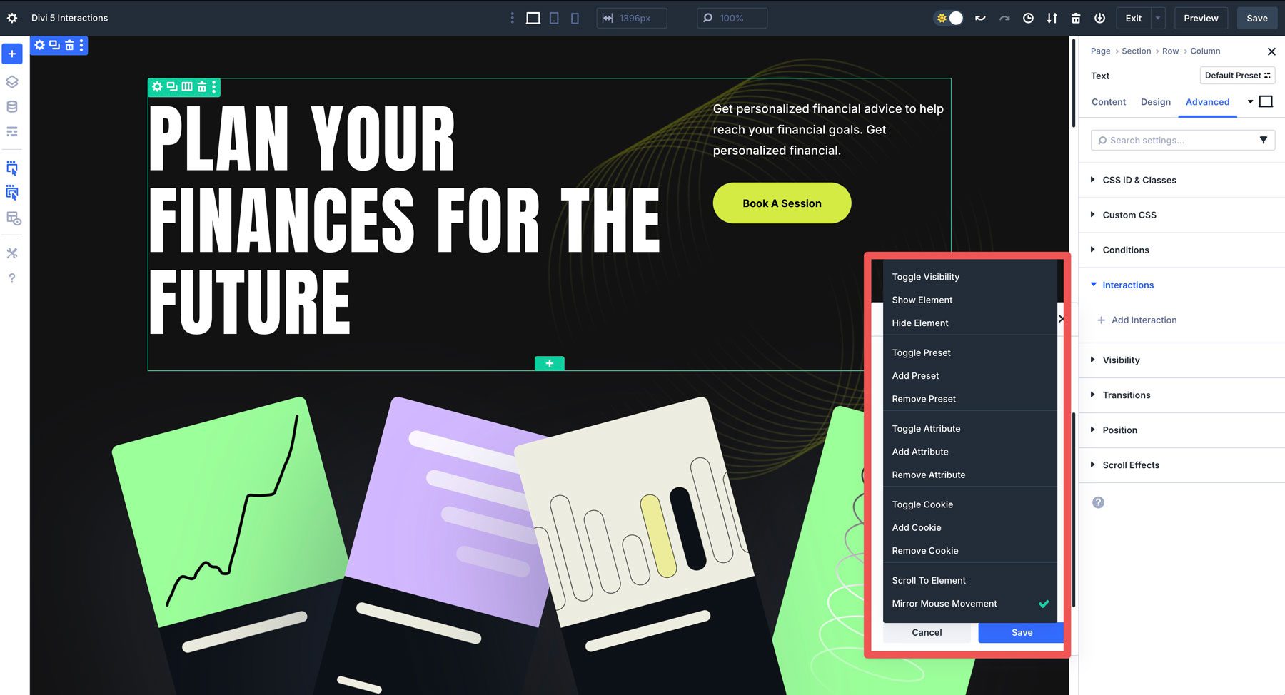 Divi 5の相互作用