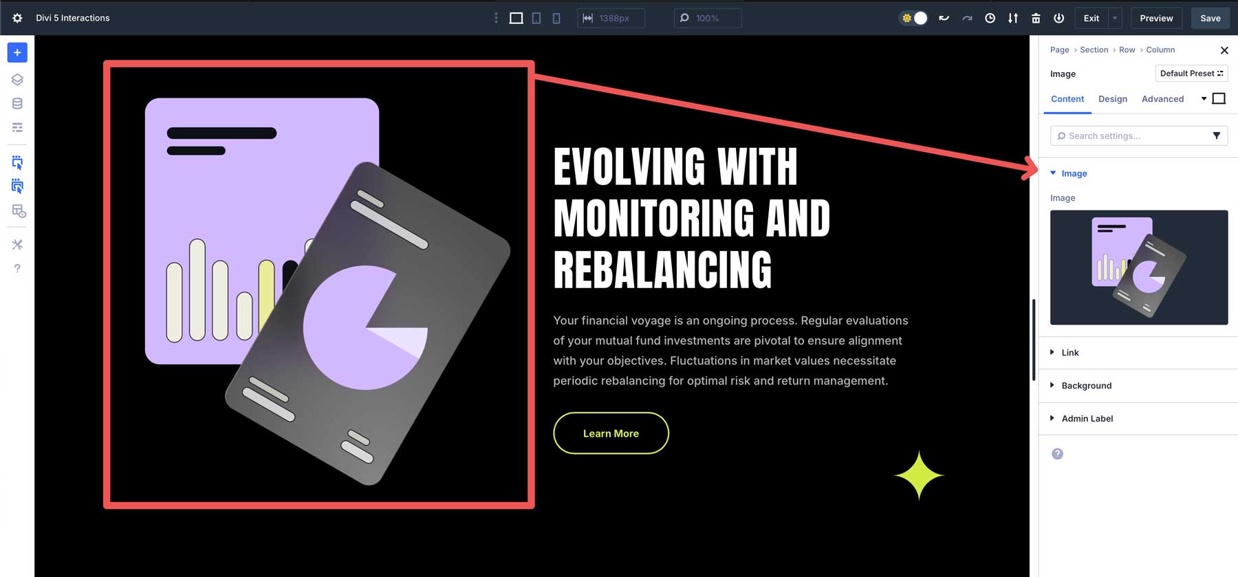 Divi 5の相互作用