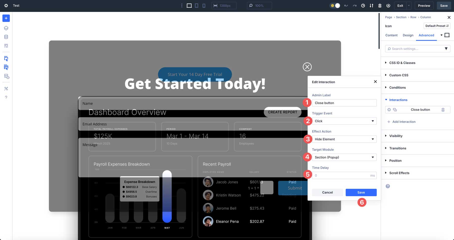 Divi 5の相互作用