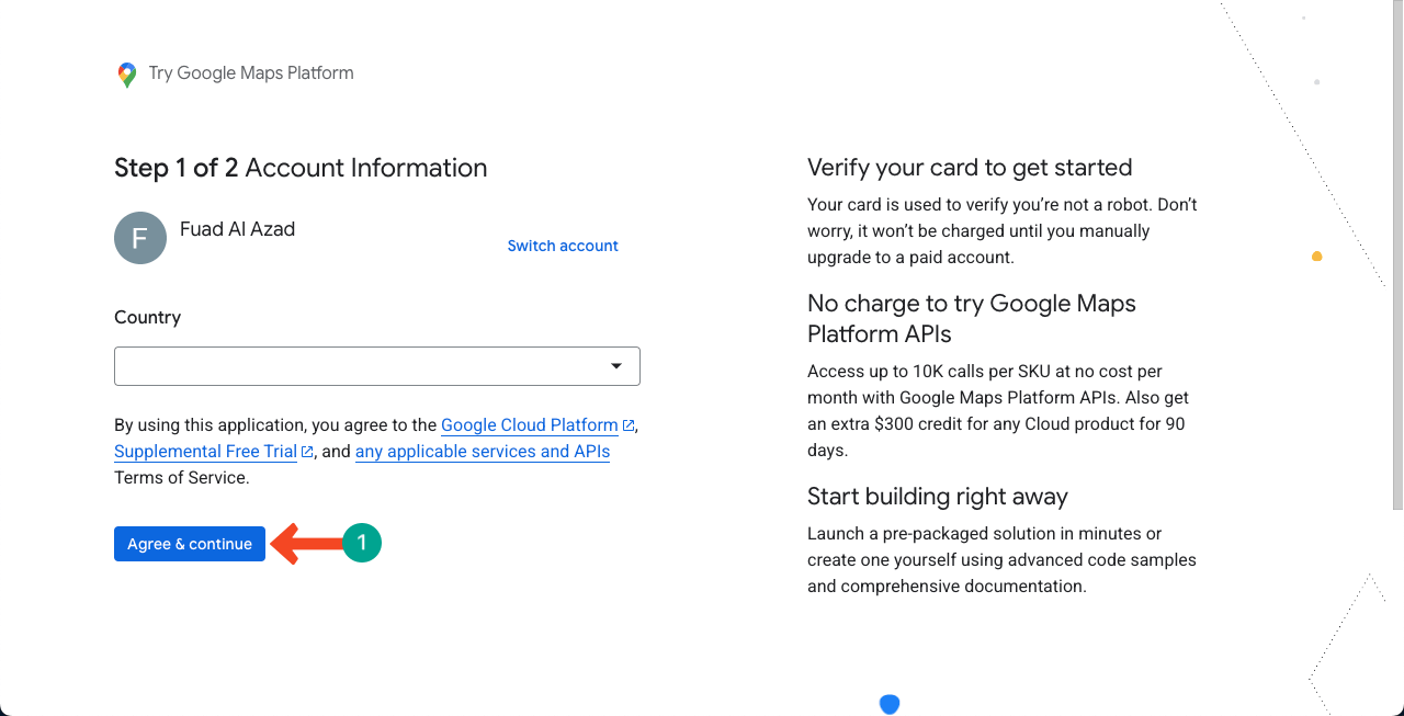 Configure JavaScript Account