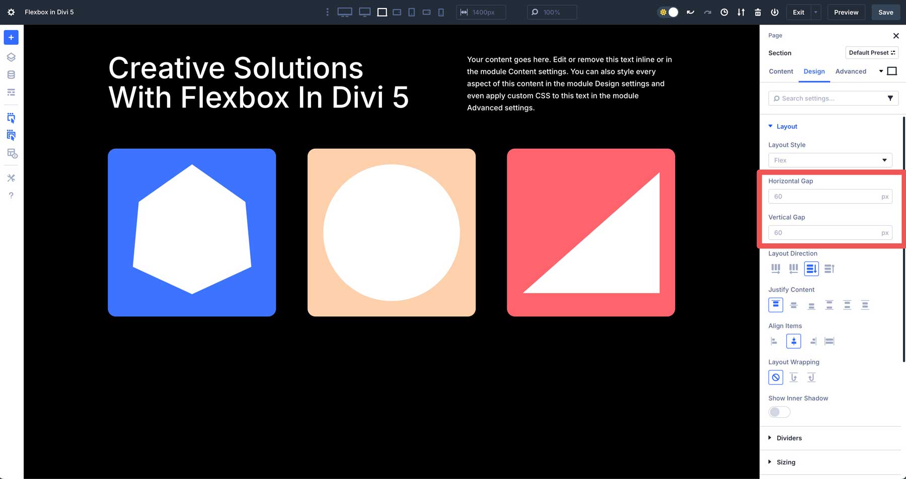 Divi 5のフレックスボックスレイアウトシステム