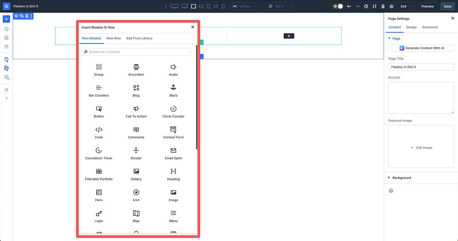 Divi 5のフレックスボックスレイアウトシステム