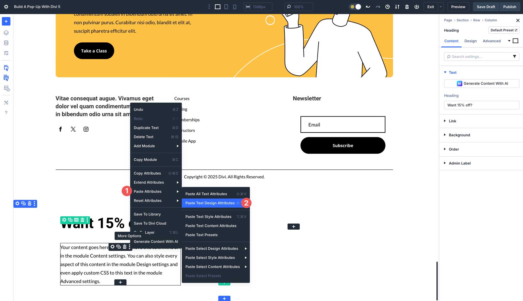 Divi 5でポップアップを作成します