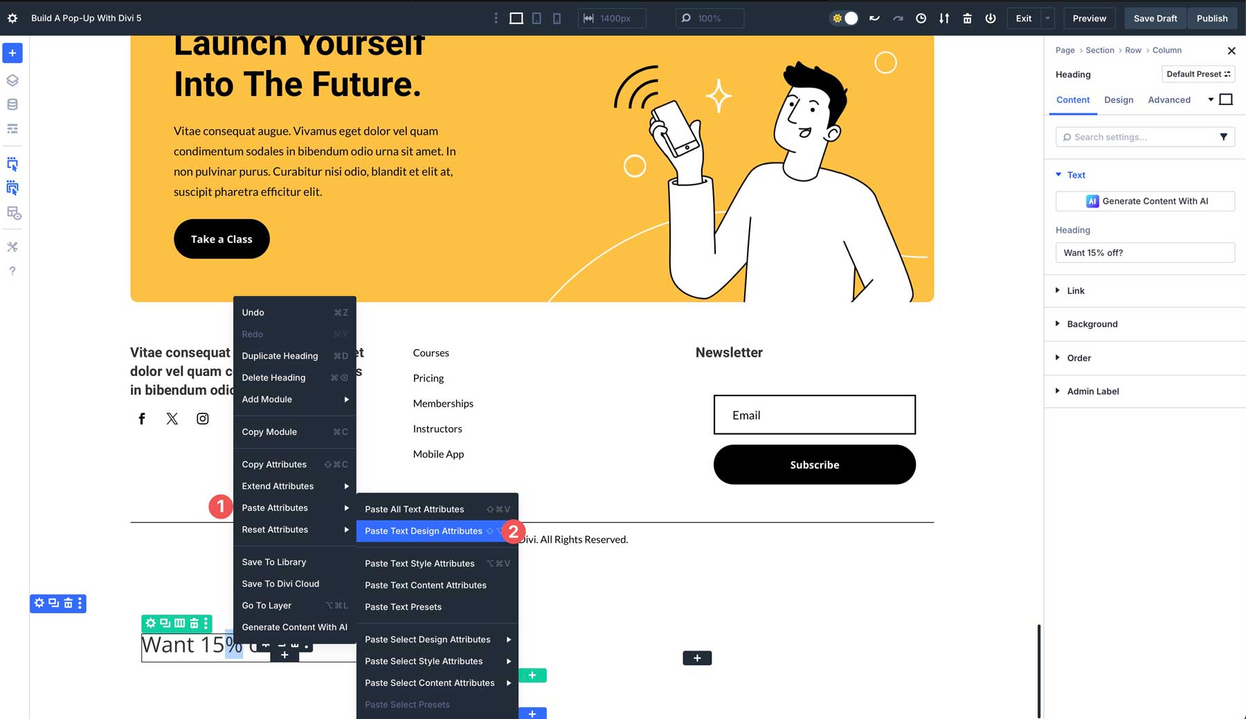 Divi 5でポップアップを作成します