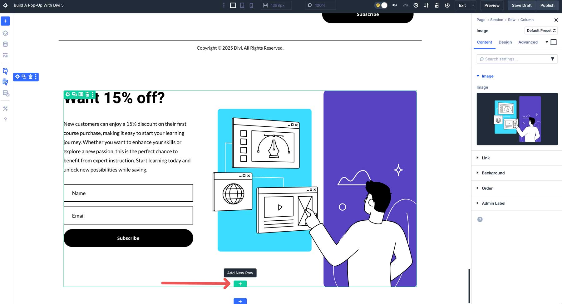 Divi 5でポップアップを作成します